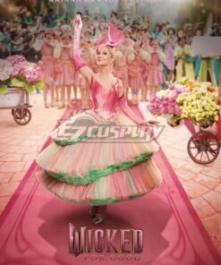 Wicked: For Good Glinda Pink Cosplay Costume
