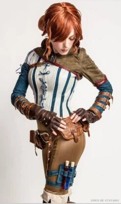 The Witcher 3: Wild Hunt Triss Cosplay Costume -EZCOSPLAY SHOP 5 378 4
