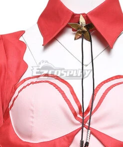Final Fantasy VII Remake FF7R Aerith Gainsborough Pink Maid Cosplay Costume Design By@Lino -EZCOSPLAY SHOP aerith gainsborough pink maid cosplay costume design by lino 7