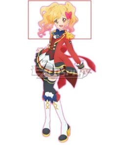 Aikatsu Stars! Yume Nijino Golden Pink Cosplay Wig