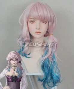 Akudama Drive Doctor Isha Pink Blue Cosplay Wig