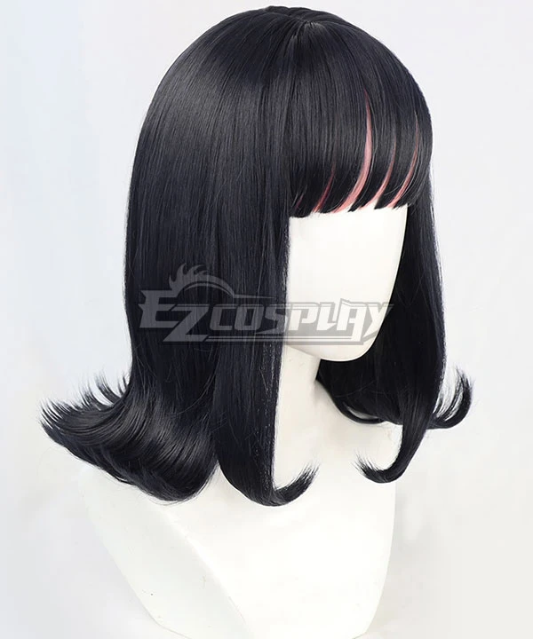 Akudama Drive Ordinary Person Black Purple Cosplay Wig - Image 3