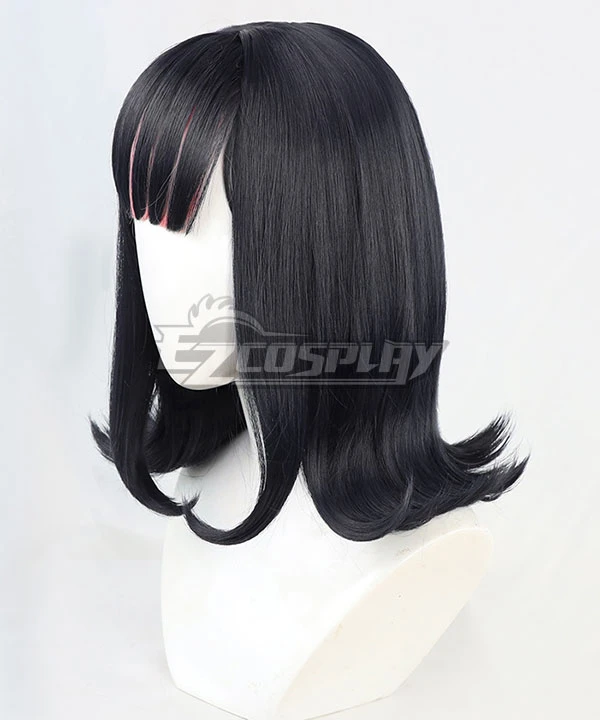 Akudama Drive Ordinary Person Black Purple Cosplay Wig - Image 5
