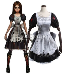 Alice: Asylum Alice: Madness Alice Ash Dress Cosplay Costume