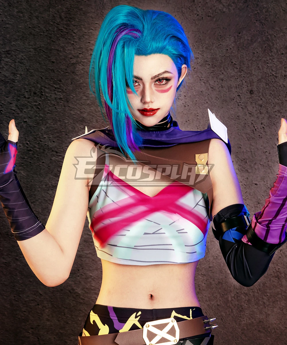 Arcane Season 2 League Of Legends LOL Jinx Cosplay Costume 7 Arcane Season 2 League Of Legends LOL Jinx Cosplay Costume - Image 7