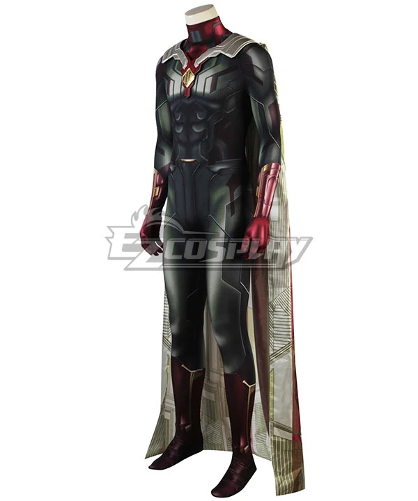Marvel 2018 Avengers: Infinity War Vision Zentai Jumpsuit Cosplay Costume 2 Marvel 2018 Avengers: Infinity War Vision Zentai Jumpsuit Cosplay Costume - Image 2