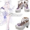 Azur Lane Illustrious Oath Wedding White Cosplay Shoes -EZCOSPLAY SHOP azur lane illustrious oath wedding white cosplay shoes