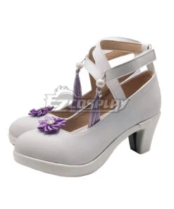 Azur Lane Illustrious Oath Wedding White Cosplay Shoes -EZCOSPLAY SHOP azur lane illustrious oath wedding white cosplay shoes 4