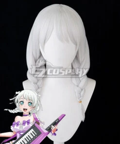 BanG Dream! Pastel*Palettes Wakamiya Eve White Cosplay Wig