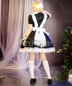 Black And White Lolita Love Maid Dress Cosplay Costume - EMDS038Y -EZCOSPLAY SHOP black and white lolita love maid dress cosplay costume emds038y 04