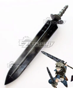 Black Clover Asta Short Sword Cosplay Weapon Prop