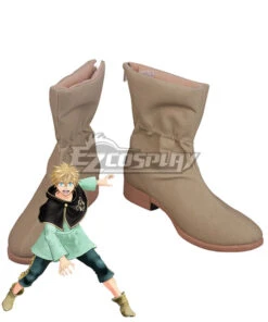 Black Clover Luck Voltia Brown Cosplay Shoes