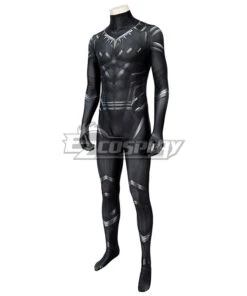 Marvel Captain America: Civil War Black Panther T'Challa Printed Zentai Jumpsuit Cosplay Costume -EZCOSPLAY SHOP black panther t challa printed zentai jumpsuit cosplay costume 4