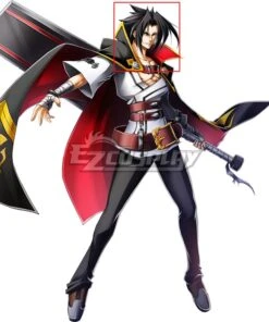 BlazBlue: Calamity Trigger Kagura Mutsuki Black Cosplay Wig