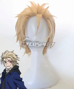 Blood Blockade Battlefront Kekkai Sensen Black The King Of Despair Zetsubou Ou William Macbeth Golden Cosplay Wig
