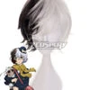 Bungou Stray Dogs Kyusaku Yumeno Black White Cosplay Wig -EZCOSPLAY SHOP bungou stray dogs kyusaku yumeno black white cosplay wig