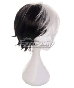 Bungou Stray Dogs Kyusaku Yumeno Black White Cosplay Wig -EZCOSPLAY SHOP bungou stray dogs kyusaku yumeno black white cosplay wig 3