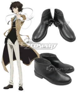 Bungou Stray Dogs Osamu Dazai Brown Cosplay Shoes