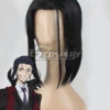 Bungou Stray Dogs Ougai Mori Black Cosplay Wig -EZCOSPLAY SHOP bungou stray dogs ougai mori black cosplay wig 1