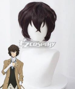 Bungou Stray Dogs Season 3 Osamu Dazai Black Brown New Edition Cosplay Wig