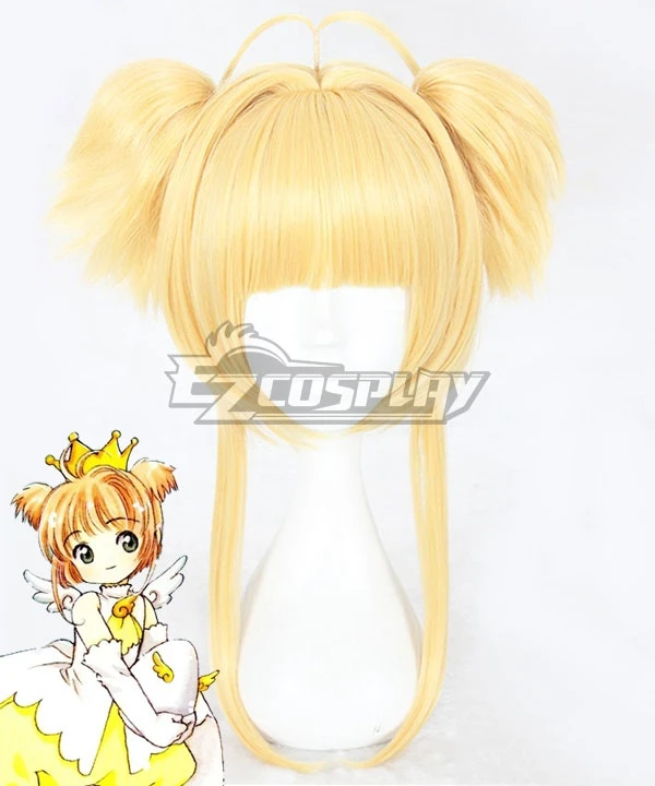 Cardcaptor Sakura Opening 2 Sakura Kinomoto Golden Cosplay Wig 1 Cardcaptor Sakura Opening 2 Sakura Kinomoto Golden Cosplay Wig
