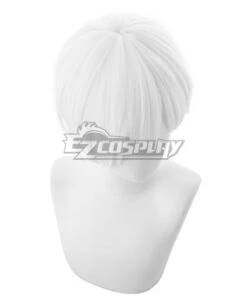 Cells At Work Neutrophil White Cosplay Wig-468A -EZCOSPLAY SHOP cells at work neutrophil white cosplay wig 468a 6