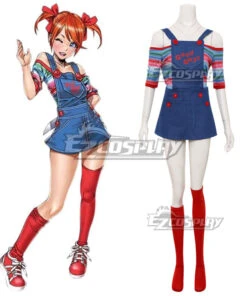 Horror Bishoujo Child's Play Chucky Female Halloween Cosplay Costume -EZCOSPLAY SHOP child s play chucky female halloween cosplay costume 1