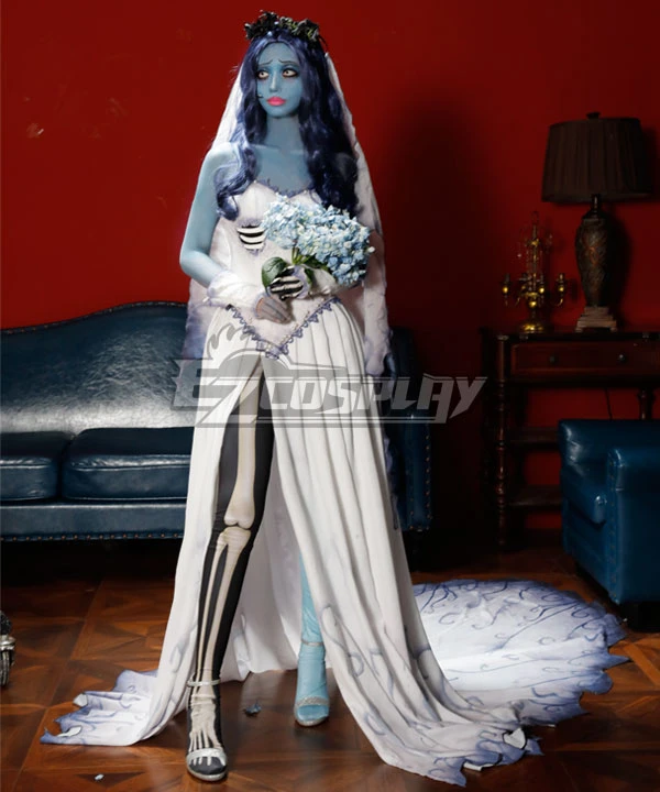EZcosplay Original Design Halloween Theme Emily Wedding Dress Carnival Suit Cosplay Costume 1 EZcosplay Original Design Halloween Theme Emily Wedding Dress Carnival Suit Cosplay Costume