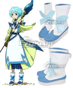 Gate Jieitai Kanochi Nite Kaku Tatakaeri Lelei La Lalena White And Blue Cosplay Shoes