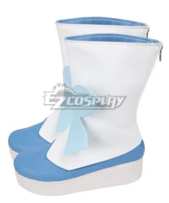 Gate Jieitai Kanochi Nite Kaku Tatakaeri Lelei La Lalena White And Blue Cosplay Shoes -EZCOSPLAY SHOP coss0155 3