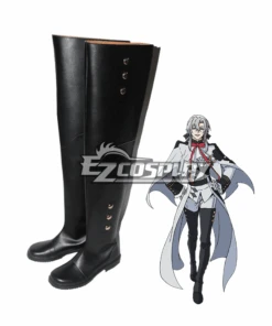 Seraph Of The End Owari No Serafu Vampire Reign Ferid Bathory Ferido Batori Flat Black Shoes Cosplay Boots