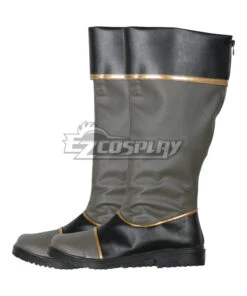 Snow White With The Red Hair Kagami No Shirayukihime Obi Grey Shoes Cosplay Boots -EZCOSPLAY SHOP coss0340 4