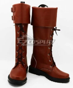 Marvel Captain America The Winter Soldier Paratroopers Brown Shoes Cosplay Boots 6 Marvel Captain America The Winter Soldier Paratroopers Brown Shoes Cosplay Boots -EZCOSPLAY SHOP coss0414 1