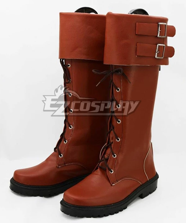 Marvel Captain America The Winter Soldier Paratroopers Brown Shoes Cosplay Boots 2 Marvel Captain America The Winter Soldier Paratroopers Brown Shoes Cosplay Boots - Image 2