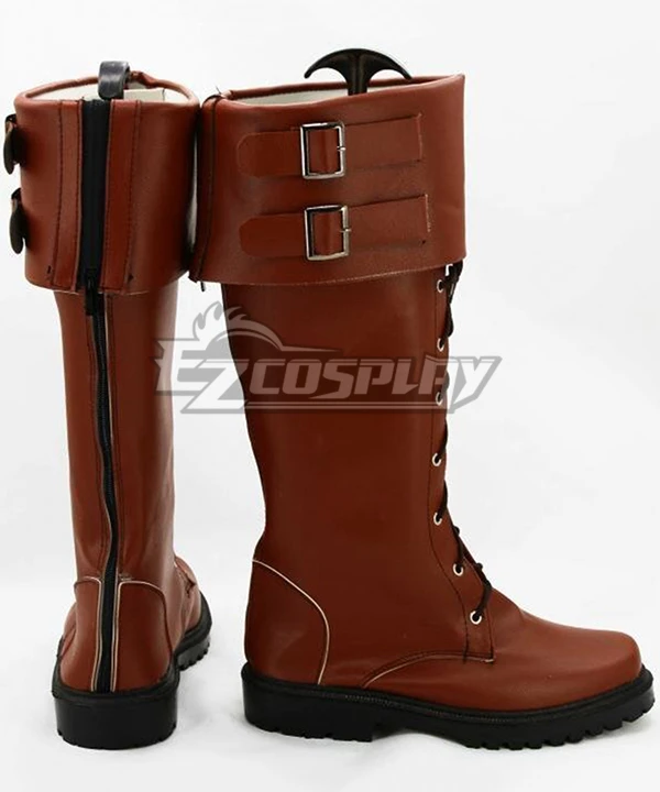 Marvel Captain America The Winter Soldier Paratroopers Brown Shoes Cosplay Boots 4 Marvel Captain America The Winter Soldier Paratroopers Brown Shoes Cosplay Boots - Image 4