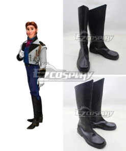 Frozen Hans Disney BlackShoes Cosplay Boots