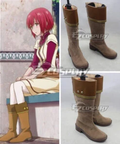Snow White With The Red Hair Akagami No Shirayukihime Shirayuki Brown Shoes Cosplay Boots