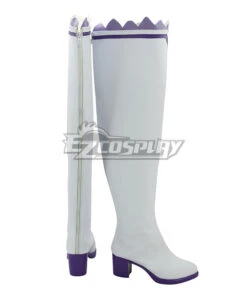 Re: Life In A Different World From Zero Emilia White Shoes Cosplay Boots -EZCOSPLAY SHOP coss0589 4 1