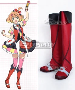 Macross Delta Macross Δ Freyja Wion Red Shoes Cosplay Boots
