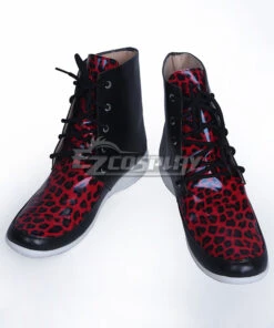 Yuri On Ice YURI!!!on ICE Plisetsky Yuri Black Red Cosplay Shoes - B Edition -EZCOSPLAY SHOP coss0926 3