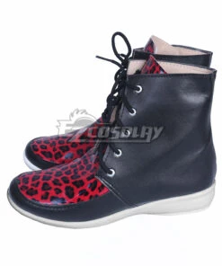 Yuri On Ice YURI!!!on ICE Plisetsky Yuri Black Red Cosplay Shoes - B Edition -EZCOSPLAY SHOP coss0926 4