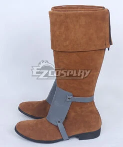 Disney Tangled Flynn Rider Brown Shoes Cosplay Boots -EZCOSPLAY SHOP coss11190 3