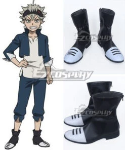 Black Clover Asta Black Shoes Cosplay Boots
