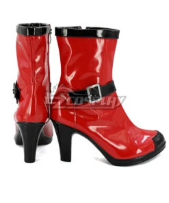 Marvel Deadpool Lady Wade Wilson Female Red Shoes Cosplay Boots -EZCOSPLAY SHOP coss1292 4