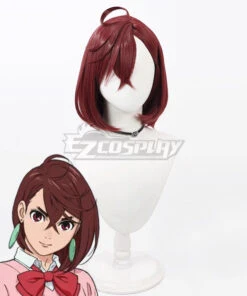 Dandadan Momo Ayase Red Brown Cosplay Wig
