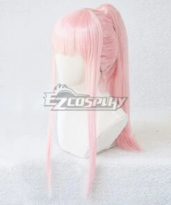 Darling In The Franxx Zero Two Code 002 Swimwear Pink Cosplay Wig -EZCOSPLAY SHOP darling in the franxx zero two code 002 swimwear pink cosplay wig 3