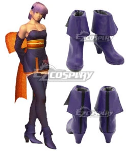 Dead Or Alive Ayane Blue Cosplay Shoes