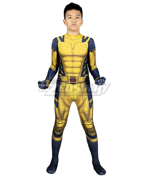 Deadpool 3 Wolverine Child Jumpsuit Cosplay Costume 1 Deadpool 3 Wolverine Child Jumpsuit Cosplay Costume