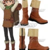 Delicious In Dungeon Chilchuck Tims Brown Shoes Cosplay Boots