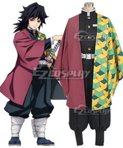 Demon Slayer: Kimetsu No Yaiba Giyuu Tomioka Cosplay Costume -EZCOSPLAY SHOP demon slayer kimetsu no yaiba giyuu tomioka cosplay costume 1